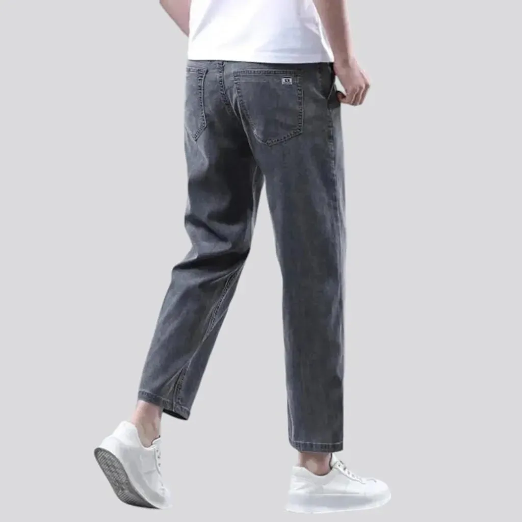 Straight men's stonewashed jeans