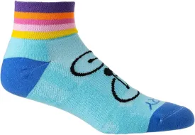 Terry Cycling Air Stream Bike Socks for Women Sports Running & Cycling Mesh Ventilated Breathable Athletic Crew Ankle Sock