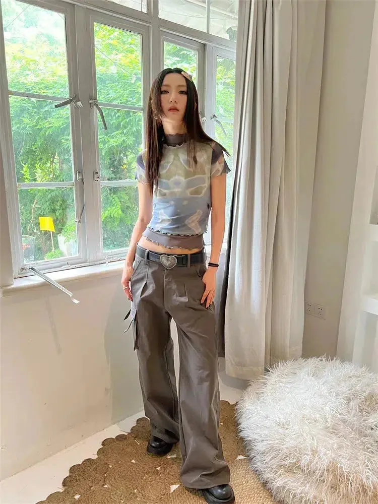 Tie Dye Mesh Top