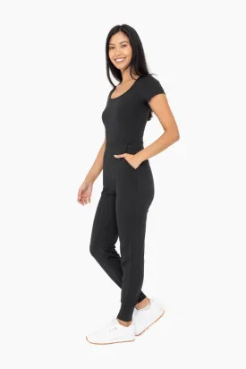 Venice Jogger Jumpsuit (Black)