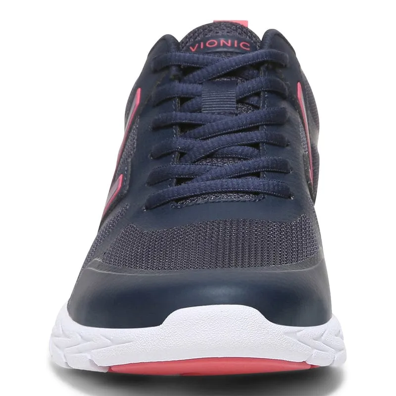 Vionic Women's Miles II Sneakers- Navy/ Pink