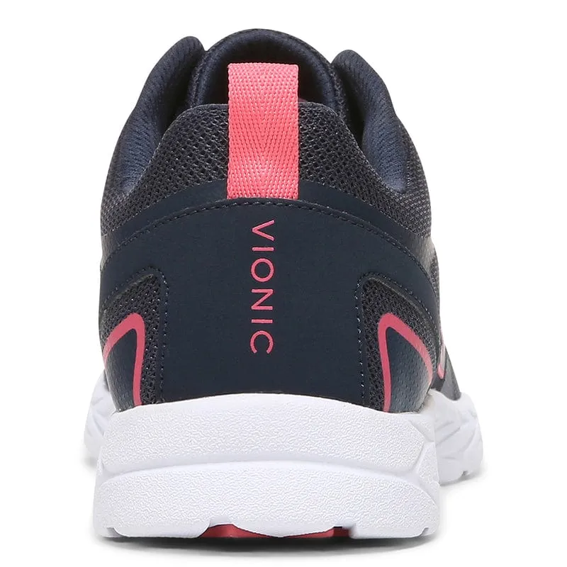 Vionic Women's Miles II Sneakers- Navy/ Pink