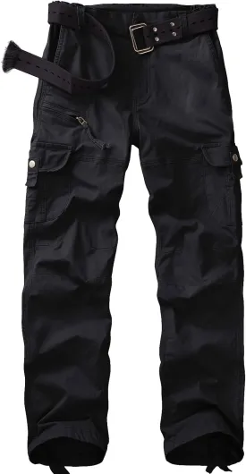 Women's Cargo Pants Casual Y2K Streetwear Cotton Summer Travel Work Hiking Pants with 7 Pockets Combat Tactical