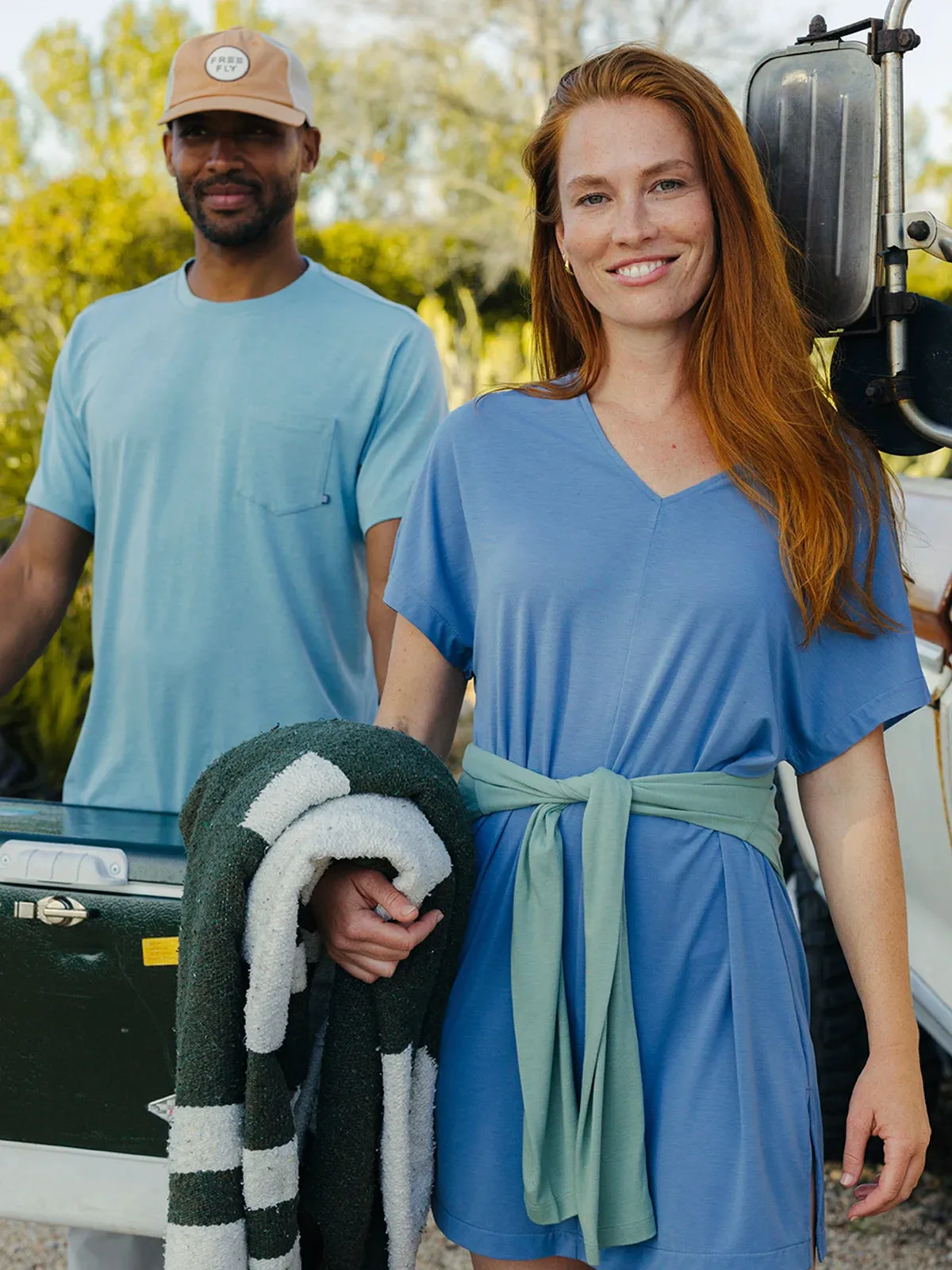 Women's Elevate Lightweight Coverup - Bluestone