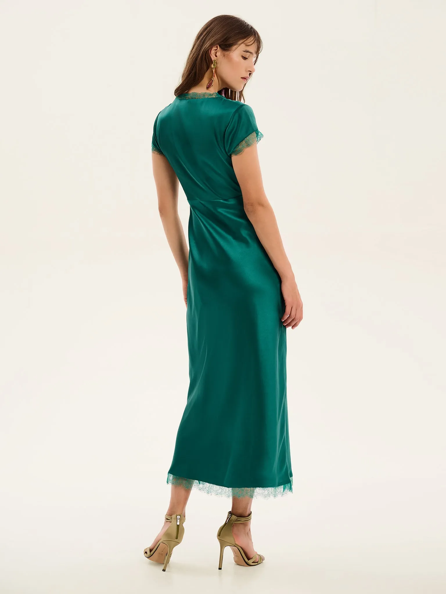 Woolf Dress in Alpine Green