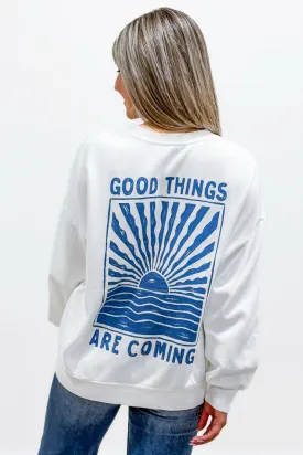 Z Supply: Horizon Sunday Sweatshirt - Sea Salt